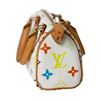 Image 4 : Louis Vuitton White Multicolor Monogram Mini Speedy