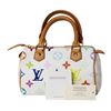 Image 6 : Louis Vuitton White Multicolor Monogram Mini Speedy