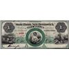 Image 1 : 1800's $1 State Bank of New Brunswick Obsolete Note