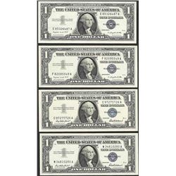 Lot of (4) 1957/1957A $1 Silver Certificate Notes