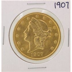 1907 $20 Liberty Head Double Eagle Gold Coin