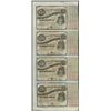 Image 1 : Uncut Sheet of (4) State of Louisiana Baby Bond Obsolete Notes