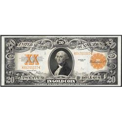 1922 $20 Gold Certificate Note