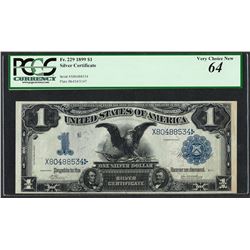 1899 $1 Black Eagle Silver Certificate Note Fr.229 PCGS Choice New 64