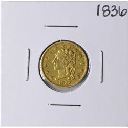1836 $2 1/2 Classic Head Quarter Eagle Gold Coin