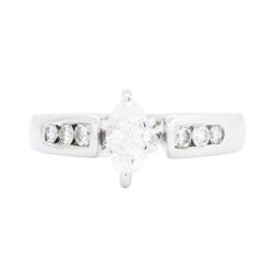 14KT White Gold 0.75 ctw Diamond Ring