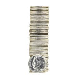 Roll of (50) 1964 Brilliant Uncirculated Roosevelt Dimes