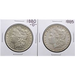 Lot of 1880-O & 1885 $1 Morgan Silver Dollar Coins