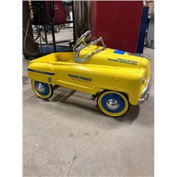 Kids Toyo Tires Pedal Car yellow in colour
