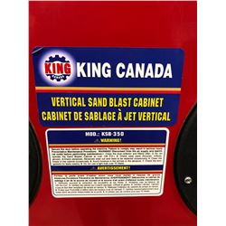 King Canada Vertical Sand Blast Cabinet. Model KSB-350