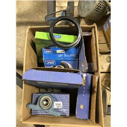 Boxes of new bearing sets