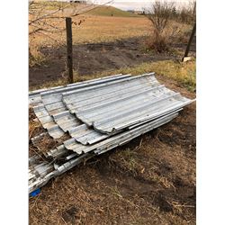 27 - 6'x3.2' tin sheets