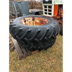 2 Tractor Tires w/rims 18.4 - 34