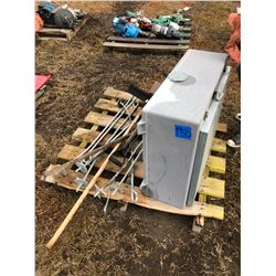 Commercial Power panel, shovels, rakes and hoe