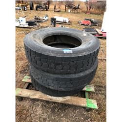 3 Roadmaster tires size 11R22.5