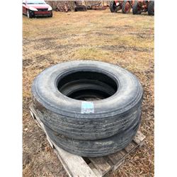 2 Roadmaster tires size 11R24.5