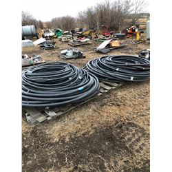 Various lengths of and 1 1/2” and 1 1/4” and 1” ABS Piping