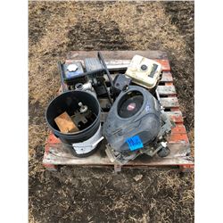 Various gas motors, water pump and misc parts