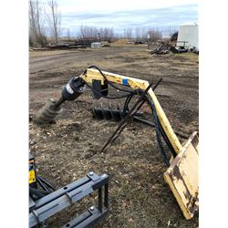 Talet Equipment Auger Boom post hole digger, 8”, 12”, 14” augers and extension