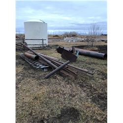 Various Steel Beems, rods and pipes