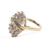 Image 1 : A 14K Gold & Diamond Cluster Ring
