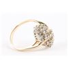 Image 3 : A 14K Gold & Diamond Cluster Ring