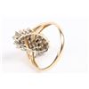 Image 5 : A 14K Gold & Diamond Cluster Ring