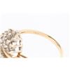 Image 6 : A 14K Gold & Diamond Cluster Ring