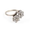 Image 1 : A 14k Gold & Diamond Cluster Ring