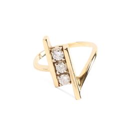 A 14K Gold & Diamond Ring