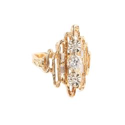 A 14k Gold, Diamond Ring