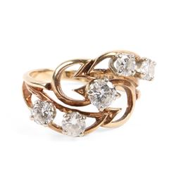 A 10K Gold, Diamond Ring