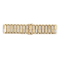 A 14K Yellow & White Gold Bracelet