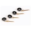 Image 5 : Krementz, 14K Gold, Onyx & Pearl Cufflinks Set
