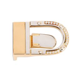 A 18K, Platinum & Diamond Belt Buckle