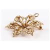 Image 2 : An Edwardian 14K Gold & Seed Pearl Brooch