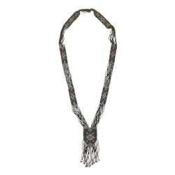 An Art Deco Bakelite & Bead Necklace & Brooch Set