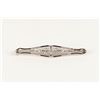 Image 2 : A Victorian Enameled 14K Filigree & Diamond Bar Pin