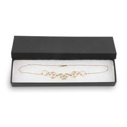 An Edwardian 14K Gold & Seed Pearl Necklace