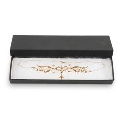 An Edwardian 14K Gold & Seed Pearl Necklace