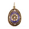 Image 1 : An Enameled Gilt Egg Pendant