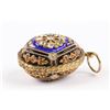 Image 2 : An Enameled Gilt Egg Pendant