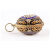 Image 3 : An Enameled Gilt Egg Pendant