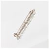 Image 2 : An 18K Gold & Diamond Bar Pin