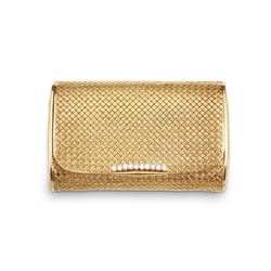 An Italian 18K Gold & Diamond Clutch