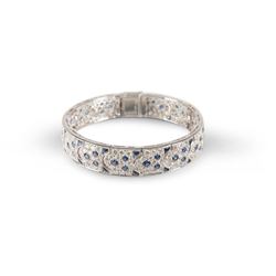 Cartier, 18K, Diamond & Sapphire "Arcadie" Bracelet