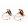 Image 4 : A Pair, 10K Gold & Onyx Rings