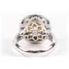 Image 9 : An 18K Gold, Diamond & Cubic Zirconia Ring