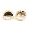 Image 6 : A Pair, 10K Gold & Diamond Rings