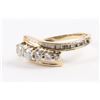 Image 2 : A Pair, 14K Gold & Diamond Rings